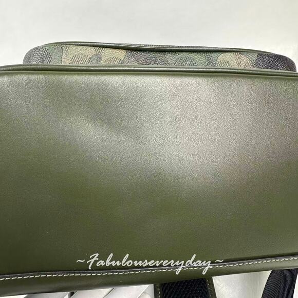 COACH MEN'S Signature Camo League Flap Backpack In Signature Camo CAF98 NWT - Picture 10 of 10